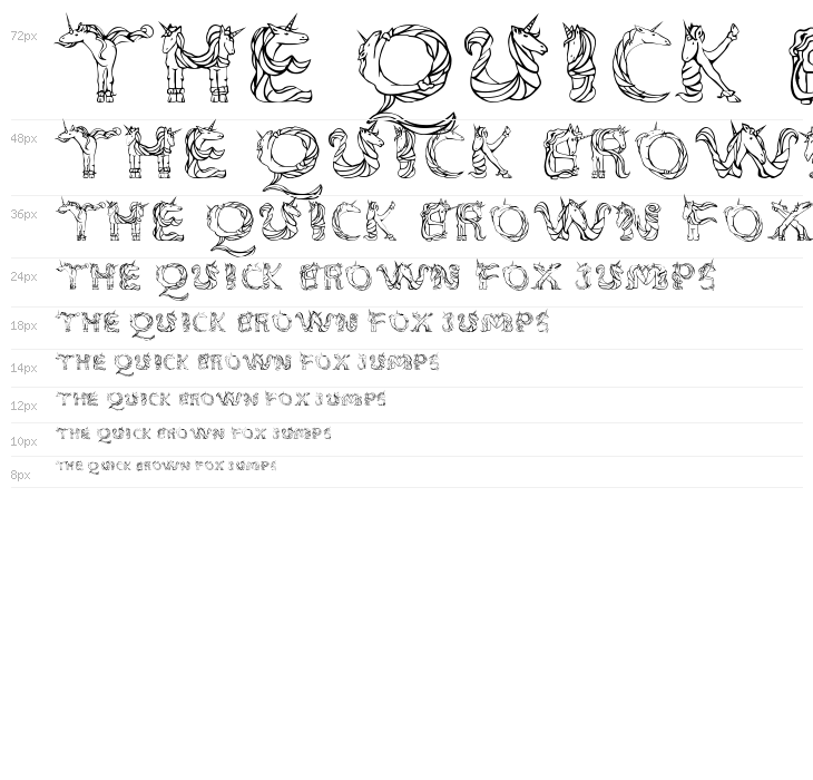 Magical Unicorn Light Waterfall