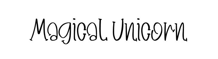 Magical Unicorn  Free Fonts Download