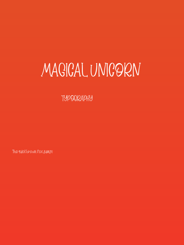 Magical Unicorn Poster
