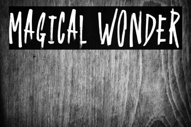 Magical Wonder Font examples