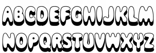 MagicalMysteryTourOutlineShadow Polices MAJUSCULES