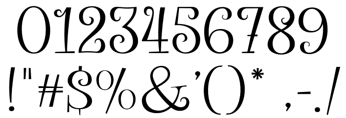 MagicalNight-Regular Font OTHER CHARS