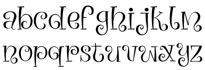 MagicalNight-Regular Font LOWERCASE