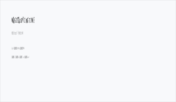 MagicalSpringtime Business Card