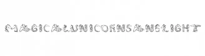 MagicalUnicornSansLight  Free Fonts Download