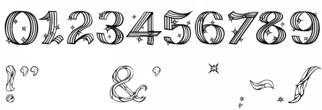 MagicalUnicornSansLight Font OTHER CHARS