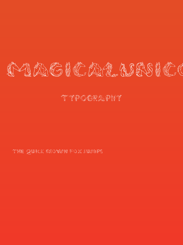 MagicalUnicornSansLight Poster