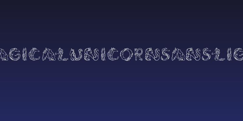 MagicalUnicornSansLight Social Header