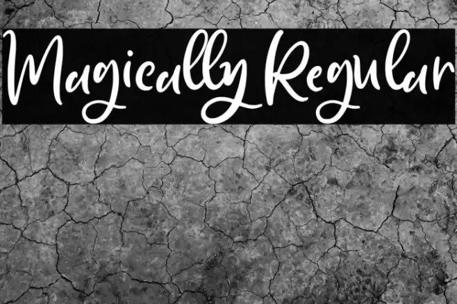 Magically Regular Font examples