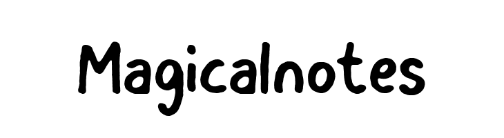 Magicalnotes  Descarca Fonturi Gratis