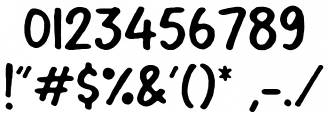 Magicalnotes फ़ॉन्ट अन्य घर का काम