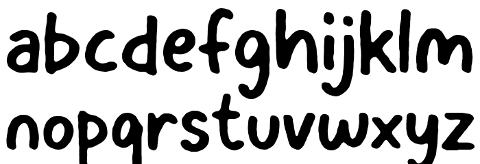 Magicalnotes Font LOWERCASE