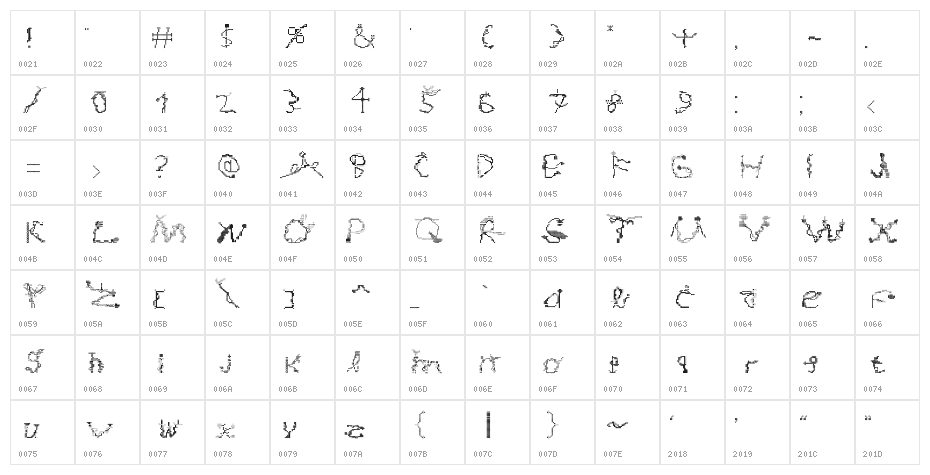 Magicial Game Regular Character Map
