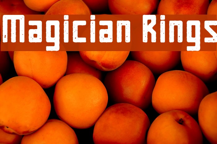 Magician Rings Font examples