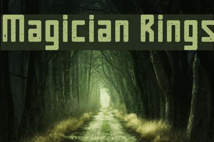 Magician Rings Font examples
