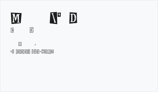 Magician's Daughter Business Card