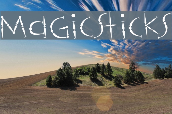 Magicsticks Font examples
