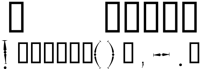 Magicstics Font OTHER CHARS