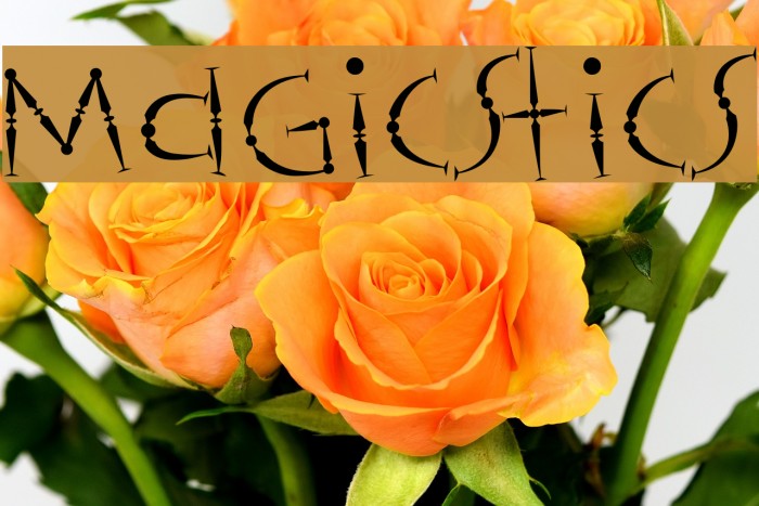 Magicstics Font examples