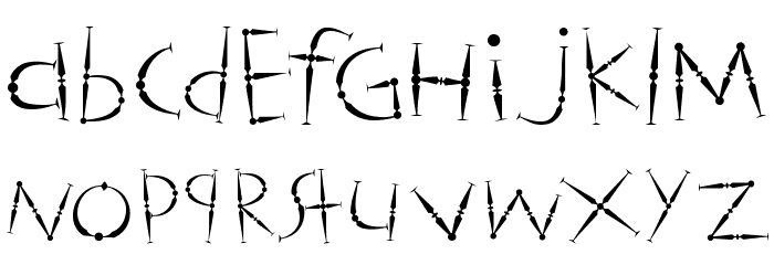 Magicstics Font LOWERCASE