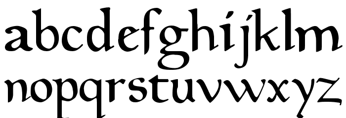 Magic:the Gathering Font LOWERCASE