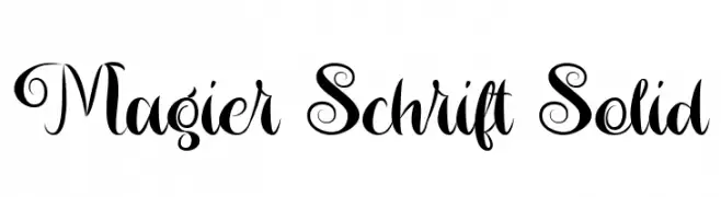 Magier Schrift Solid  Descarca Fonturi Gratis