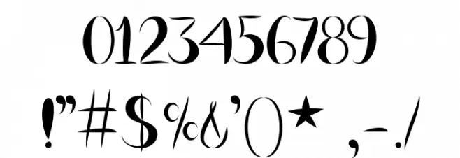 Magier Schrift Solid Font OTHER CHARS