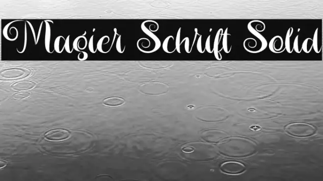 Magier Schrift Solid Example 2