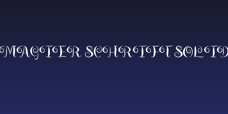 Magier Schrift Solid Social Header