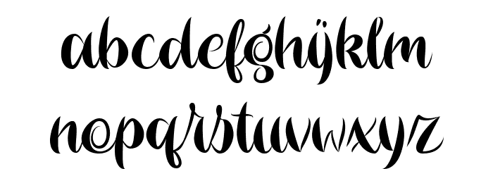 Magier Schrift Solid Font LOWERCASE