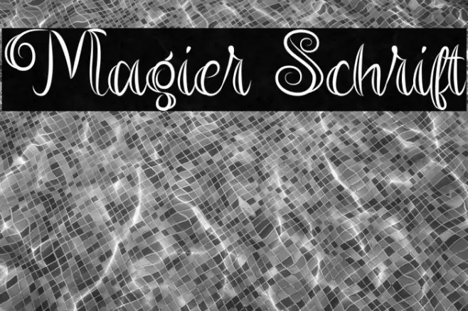 Magier Schrift Font examples