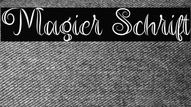 Magier Schrift Font examples