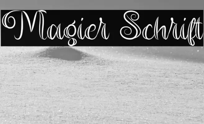 Magier Schrift Font examples