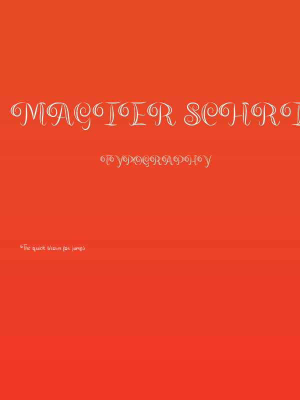 Magier Schrift Poster