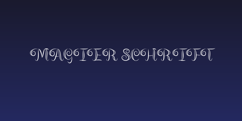 Magier Schrift Social Header