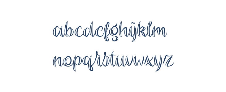 Magier Schrift Lowercase