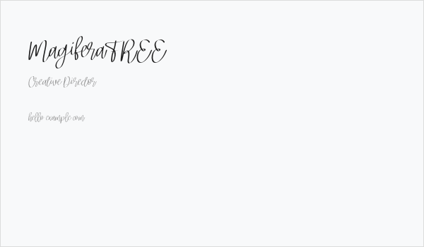 MagiferaFREE Business Card