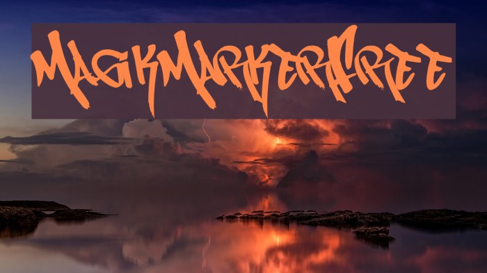 MagikMarker_Free Font examples