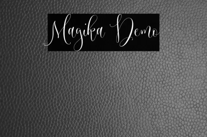Magika Demo Font examples