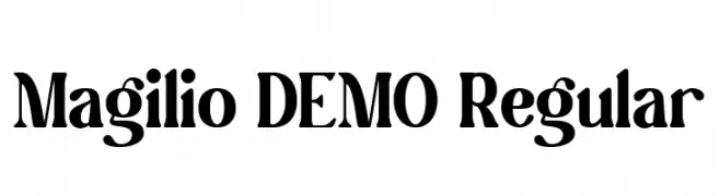 Magilio DEMO Regular  免费字体下载