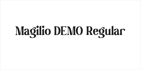 Magilio DEMO Regular Logo
