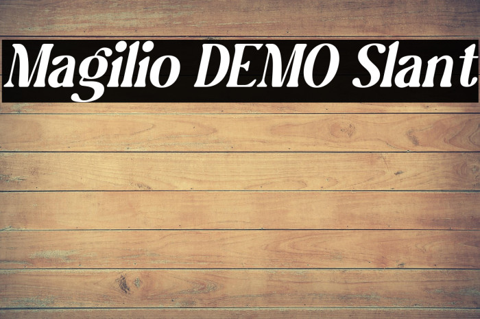 Magilio DEMO Slant Example 1