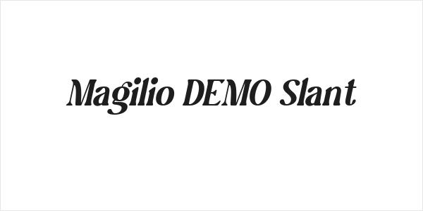 Magilio DEMO Slant Logo