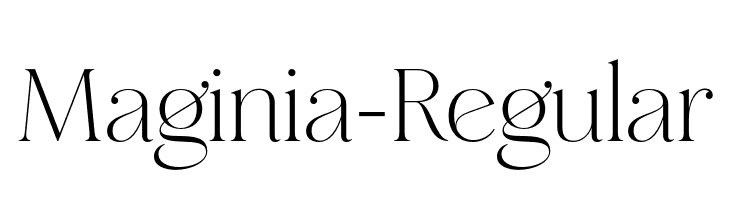 Maginia-Regular  フリーフォントのダウンロード