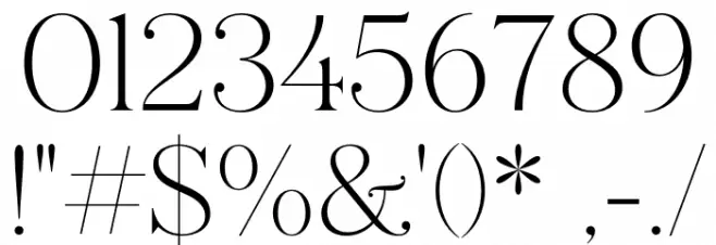 Maginia-Regular Font OTHER CHARS
