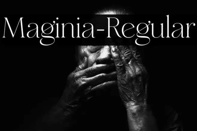 Maginia-Regular Font examples