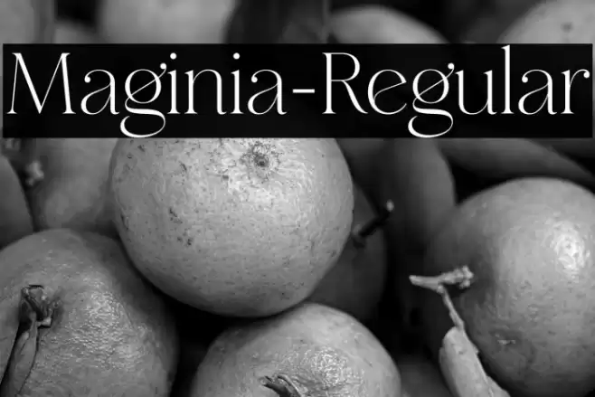 Maginia-Regular Font examples