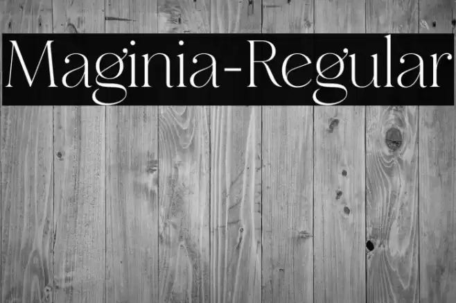 Maginia-Regular Font examples