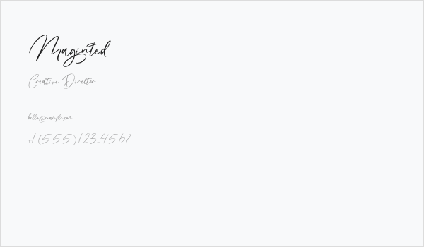 Maginted Business Card