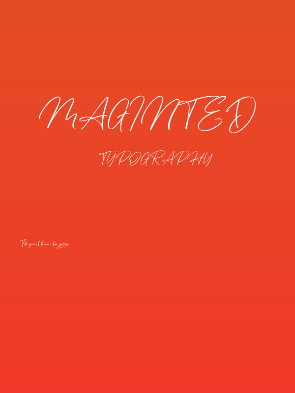 Maginted Poster